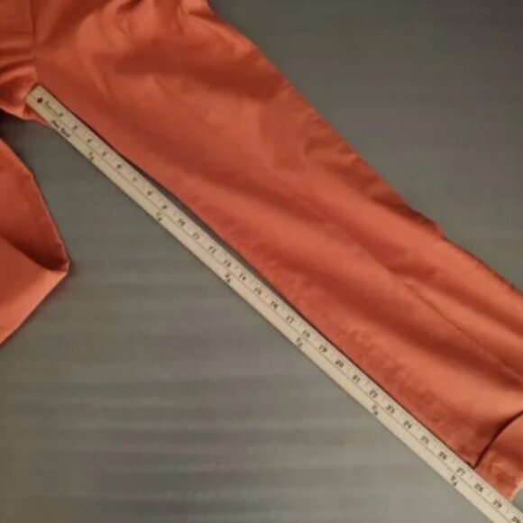 Jil Sander Cuffed Straight Leg Trouser Pants Orange EU 34 US 4 - Picture 4 of 8